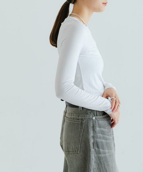 URBAN RESEARCH / アーバンリサーチ Tシャツ | NINETY PERCENT　TYRA TOP | 詳細3