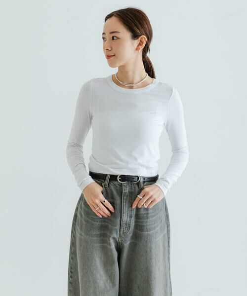 URBAN RESEARCH / アーバンリサーチ Tシャツ | NINETY PERCENT　TYRA TOP | 詳細4