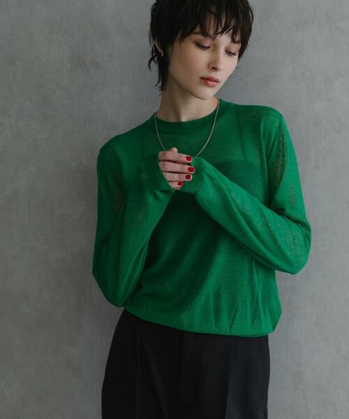 URBAN RESEARCH / アーバンリサーチ ニット・セーター | 『別注』ROUTINE×URBAN RESEARCH　シアーニット | 詳細4