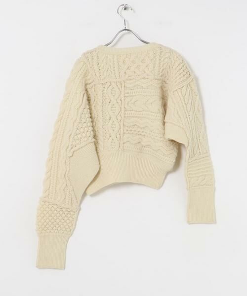 URBAN RESEARCH / アーバンリサーチ ニット・セーター | CURRENTAGE　CABLE PATCH KNIT | 詳細3