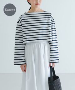 URBAN RESEARCH / アーバンリサーチ Tシャツ | 『別注』Le minor×UR　Border cropped T-shirts