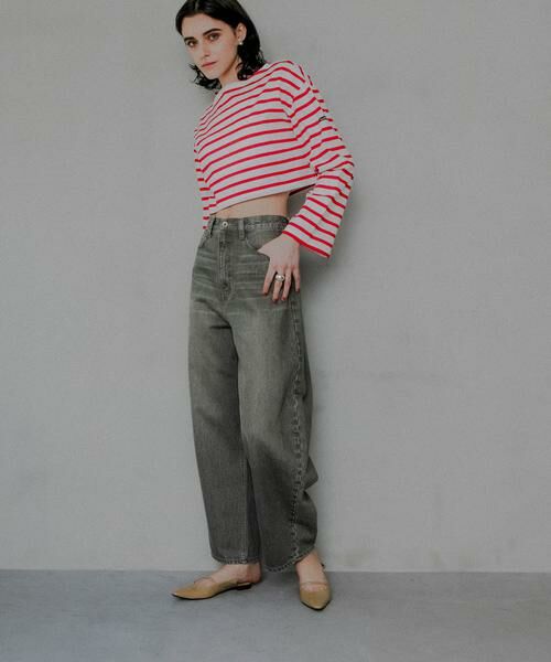 URBAN RESEARCH / アーバンリサーチ Tシャツ | 『別注』Le minor×UR　Border cropped T-shirts | 詳細12