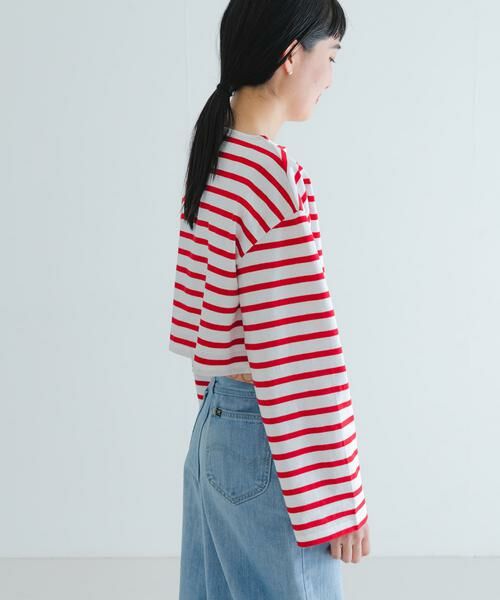 URBAN RESEARCH / アーバンリサーチ Tシャツ | 『別注』Le minor×UR　Border cropped T-shirts | 詳細3