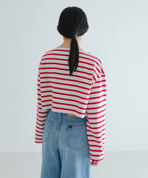 URBAN RESEARCH / アーバンリサーチ Tシャツ | 『別注』Le minor×UR　Border cropped T-shirts | 詳細5