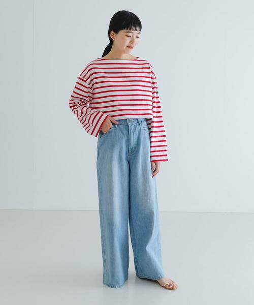 URBAN RESEARCH / アーバンリサーチ Tシャツ | 『別注』Le minor×UR　Border cropped T-shirts | 詳細6