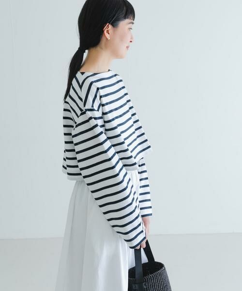 URBAN RESEARCH / アーバンリサーチ Tシャツ | 『別注』Le minor×UR　Border cropped T-shirts | 詳細22