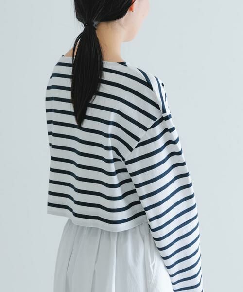 URBAN RESEARCH / アーバンリサーチ Tシャツ | 『別注』Le minor×UR　Border cropped T-shirts | 詳細23