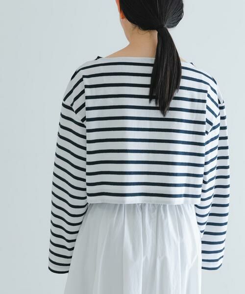 URBAN RESEARCH / アーバンリサーチ Tシャツ | 『別注』Le minor×UR　Border cropped T-shirts | 詳細24