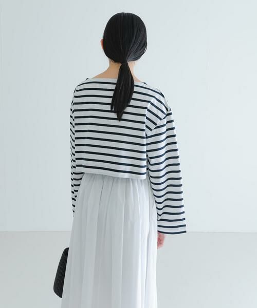 URBAN RESEARCH / アーバンリサーチ Tシャツ | 『別注』Le minor×UR　Border cropped T-shirts | 詳細25