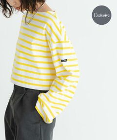 URBAN RESEARCH / アーバンリサーチ Tシャツ | 『WEB/一部店舗限定』『別注』Le minor×UR　Border cropped Tee