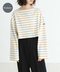 URBAN RESEARCH / アーバンリサーチ Tシャツ | 『WEB/一部店舗限定』『別注』Le minor×UR　Border cropped Tee