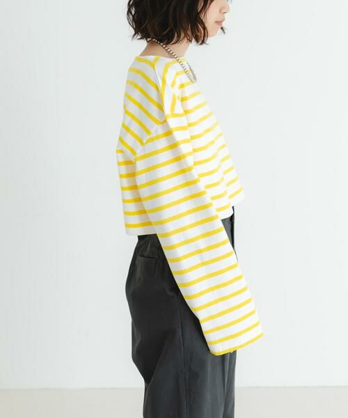 URBAN RESEARCH / アーバンリサーチ Tシャツ | 『WEB/一部店舗限定』『別注』Le minor×UR　Border cropped Tee | 詳細2