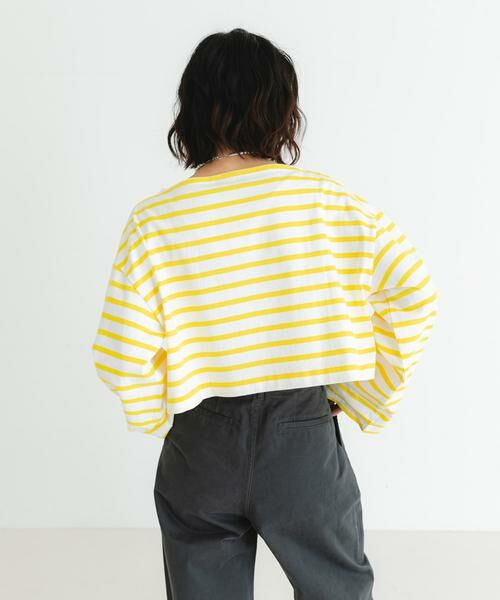 URBAN RESEARCH / アーバンリサーチ Tシャツ | 『WEB/一部店舗限定』『別注』Le minor×UR　Border cropped Tee | 詳細3