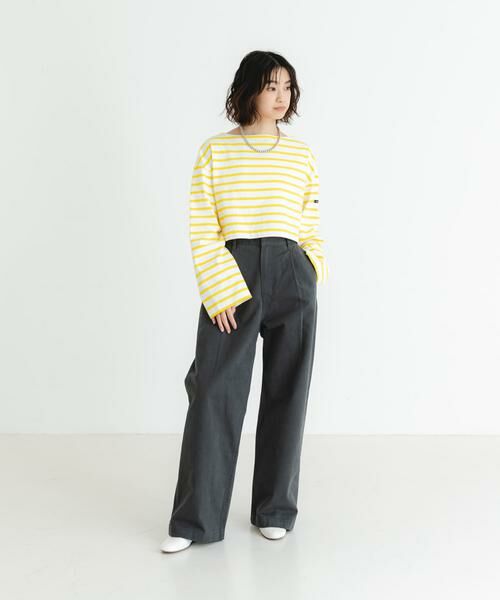 URBAN RESEARCH / アーバンリサーチ Tシャツ | 『WEB/一部店舗限定』『別注』Le minor×UR　Border cropped Tee | 詳細7