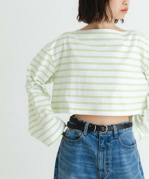 URBAN RESEARCH / アーバンリサーチ Tシャツ | 『WEB/一部店舗限定』『別注』Le minor×UR　Border cropped Tee | 詳細11