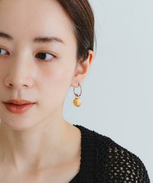 URBAN RESEARCH / アーバンリサーチ ピアス・イヤリング | gren by M　ヴィンテージシェルフープピアス | 詳細1