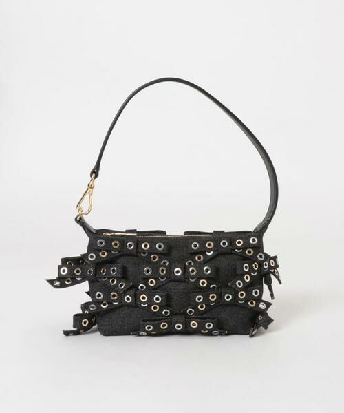 URBAN RESEARCH / アーバンリサーチ ハンドバッグ | GANNI　Pouch Eyelet Mix Denim | 詳細1