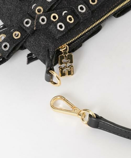 URBAN RESEARCH / アーバンリサーチ ハンドバッグ | GANNI　Pouch Eyelet Mix Denim | 詳細4