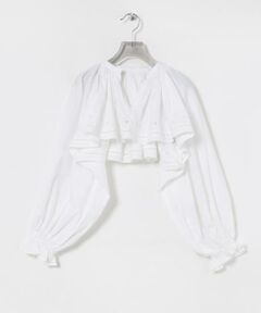 URBAN RESEARCH / アーバンリサーチ シャツ・ブラウス | crinkle crinkle crinkle　embroidery cropped blouse