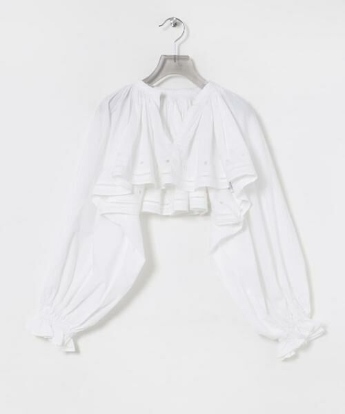URBAN RESEARCH / アーバンリサーチ シャツ・ブラウス | crinkle crinkle crinkle　embroidery cropped blouse | 詳細1