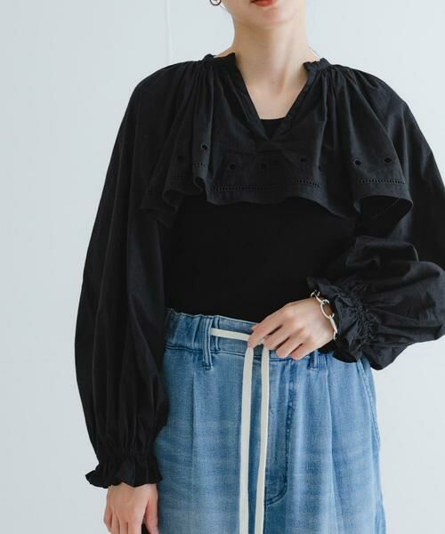 URBAN RESEARCH / アーバンリサーチ シャツ・ブラウス | crinkle crinkle crinkle　embroidery cropped blouse | 詳細5
