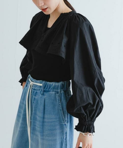 URBAN RESEARCH / アーバンリサーチ シャツ・ブラウス | crinkle crinkle crinkle　embroidery cropped blouse | 詳細6