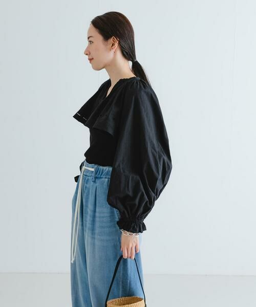URBAN RESEARCH / アーバンリサーチ シャツ・ブラウス | crinkle crinkle crinkle　embroidery cropped blouse | 詳細9