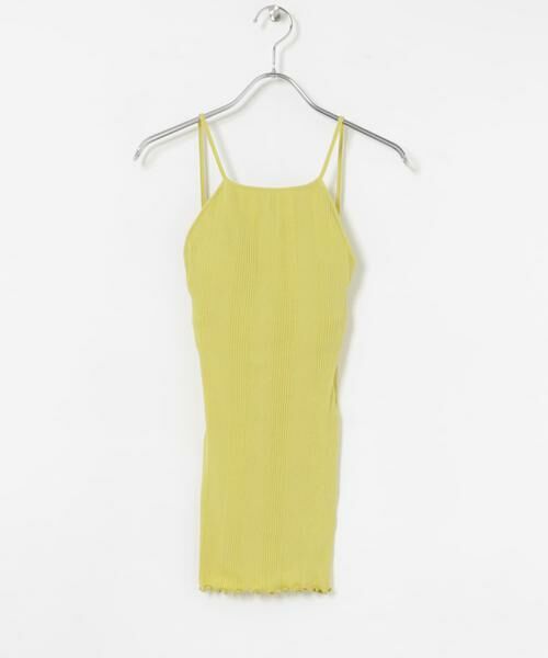 URBAN RESEARCH/アーバンリサーチ HAKUJI Random rib open back camisole イエロー one URBAN RESEARCH/アーバンリサーチ HAKUJI Random rib open back camisole イエロー one