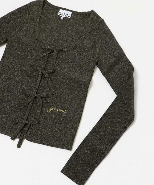 URBAN RESEARCH / アーバンリサーチ ニット・セーター | GANNI　Light Sparkle Rib Blouse | 詳細3