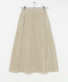 URBAN RESEARCH / アーバンリサーチ スカート | ATON　LINEN VELVET SIDE SLIT SKIRT