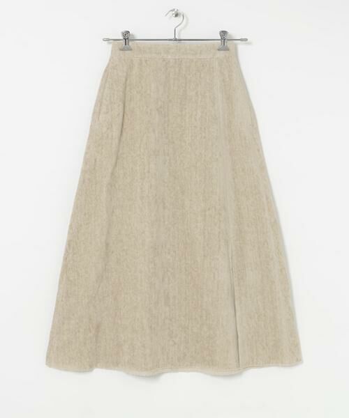 URBAN RESEARCH / アーバンリサーチ スカート | ATON　LINEN VELVET SIDE SLIT SKIRT | 詳細1