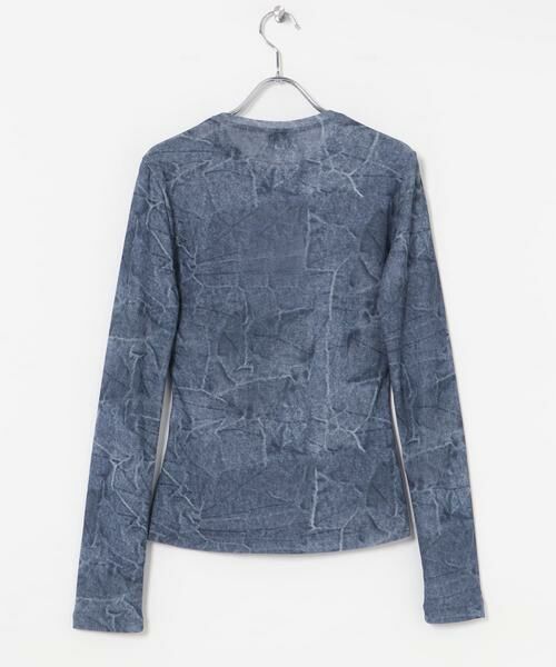 URBAN RESEARCH / アーバンリサーチ Tシャツ | GANNI　Marl Mesh Long Sleeve Blouse | 詳細3