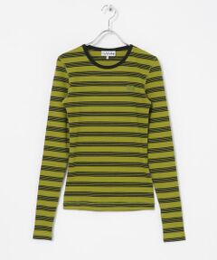 URBAN RESEARCH / アーバンリサーチ Tシャツ | GANNI　Striped Cotton Rib Long-Sleeve T-shirts
