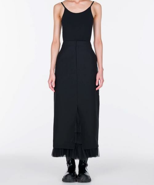 URBAN RESEARCH / アーバンリサーチ スカート | VIVIANO　Tulle Layered Midi Skirt | 詳細1