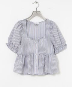 URBAN RESEARCH / アーバンリサーチ シャツ・ブラウス | GANNI　Yarn Dyed Stripe Blouse