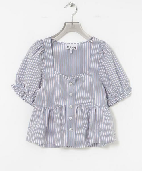 URBAN RESEARCH / アーバンリサーチ シャツ・ブラウス | GANNI　Yarn Dyed Stripe Blouse | 詳細1