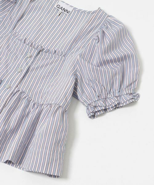 URBAN RESEARCH / アーバンリサーチ シャツ・ブラウス | GANNI　Yarn Dyed Stripe Blouse | 詳細2