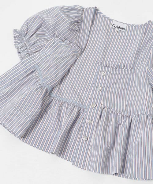 URBAN RESEARCH / アーバンリサーチ シャツ・ブラウス | GANNI　Yarn Dyed Stripe Blouse | 詳細3