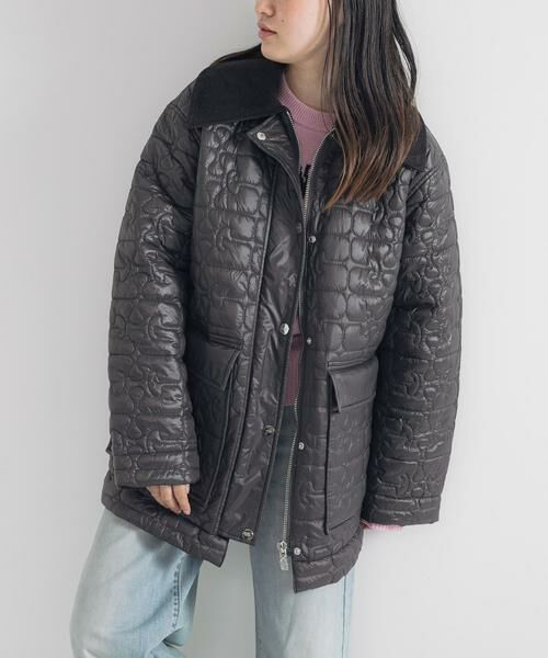 URBAN RESEARCH / アーバンリサーチ ダウンジャケット・ベスト | GANNI　Shiny Quilt Midi Jacket | 詳細1