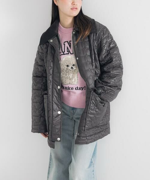 URBAN RESEARCH / アーバンリサーチ ダウンジャケット・ベスト | GANNI　Shiny Quilt Midi Jacket | 詳細2