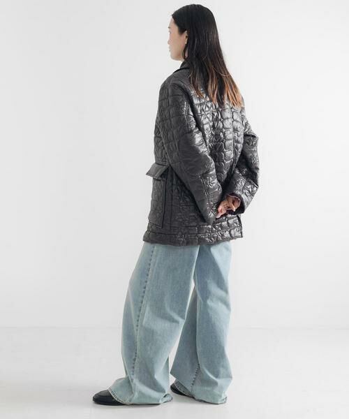 URBAN RESEARCH / アーバンリサーチ ダウンジャケット・ベスト | GANNI　Shiny Quilt Midi Jacket | 詳細4