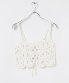 URBAN RESEARCH / アーバンリサーチ キャミソール・チューブトップ | CURRENTAGE　CROCHET KNIT CAMISOLE