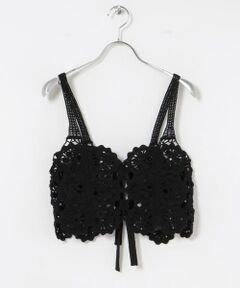 URBAN RESEARCH / アーバンリサーチ キャミソール・チューブトップ | CURRENTAGE　CROCHET KNIT CAMISOLE