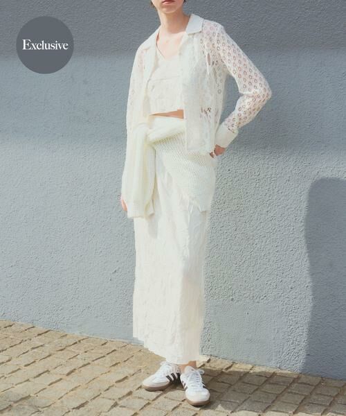 URBAN RESEARCH/アーバンリサーチ 『別注』GGG×URBAN RESEARCH ワッシャースカート アイボリー FREE URBAN RESEARCH/アーバンリサーチ 『別注』GGG×URBAN RESEARCH ワッシャースカート アイボリー FREE