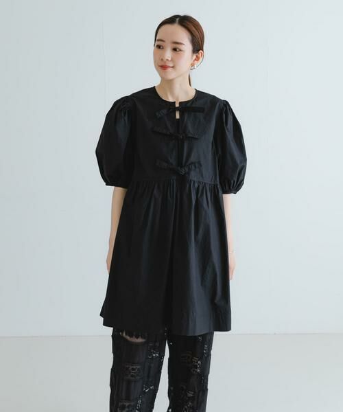 URBAN RESEARCH / アーバンリサーチ ワンピース | GANNI　Cotton Poplin Mini Dress | 詳細4