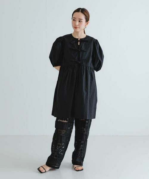 URBAN RESEARCH / アーバンリサーチ ワンピース | GANNI　Cotton Poplin Mini Dress | 詳細7