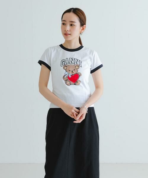URBAN RESEARCH / アーバンリサーチ Tシャツ | GANNI　Basic Jersey Bear Small T-shirts | 詳細4