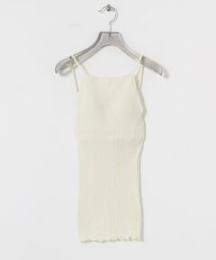 HAKUJI　Random rib open back cami