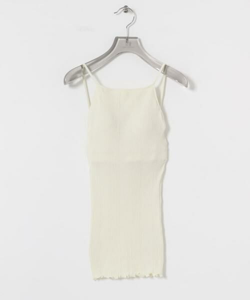 URBAN RESEARCH/アーバンリサーチ HAKUJI Random rib open back cami アイボリー FREE