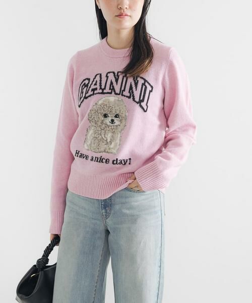 URBAN RESEARCH / アーバンリサーチ ニット・セーター | GANNI　Graphic Wool Mix Poodle | 詳細2